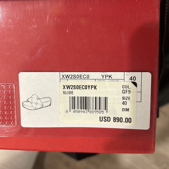 NWT VALENTINO PLATFORM SLIDE - Picture 2 of 2